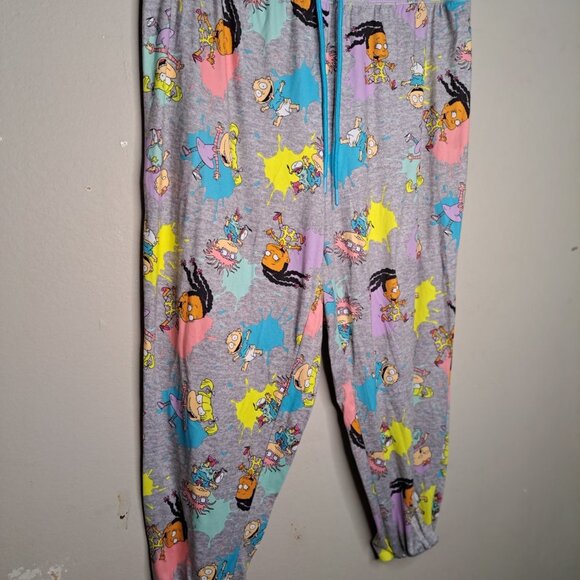 Nickelodeon Gray Pajama Pants with Colorful Cartoon Print - Picture 2 of 4